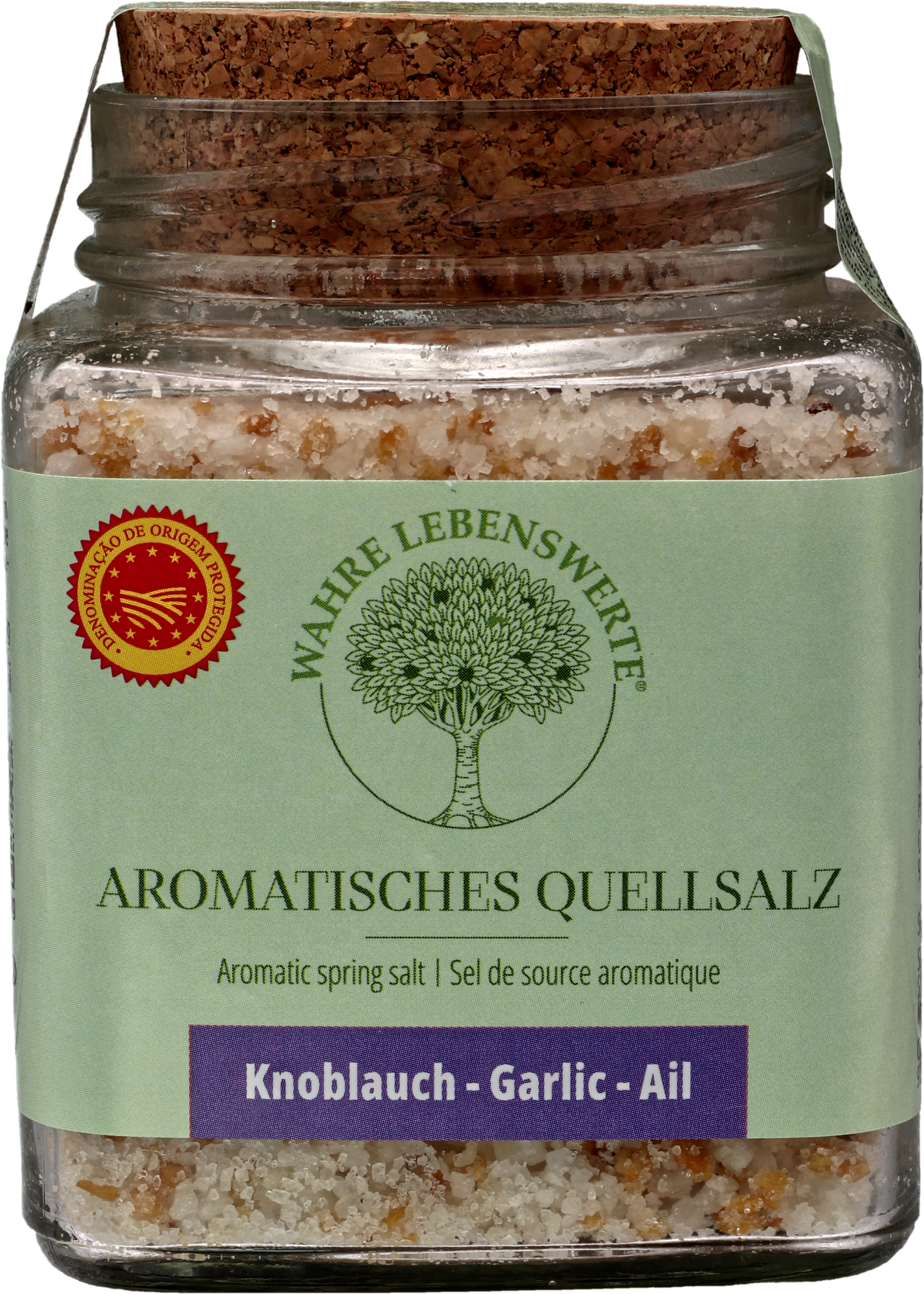 Aromatisches Quellsalz mit Knoblauch 200g